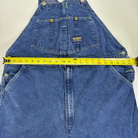 Vintage OshKosh B'Gosh Vestbak Bib Overalls USA Union Made Sanforized Mens 42x29 - Picture 9 of 10